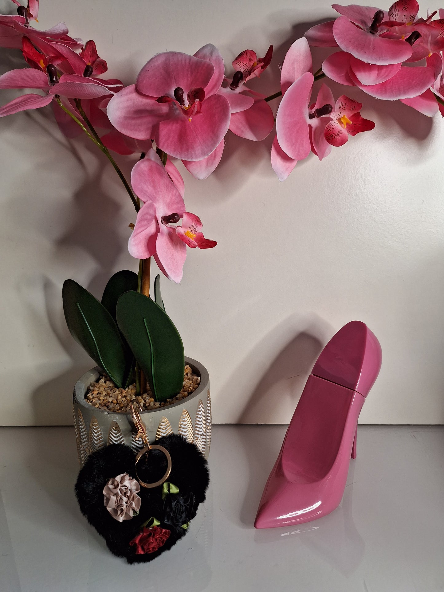 Porte-clés cœur/fleur