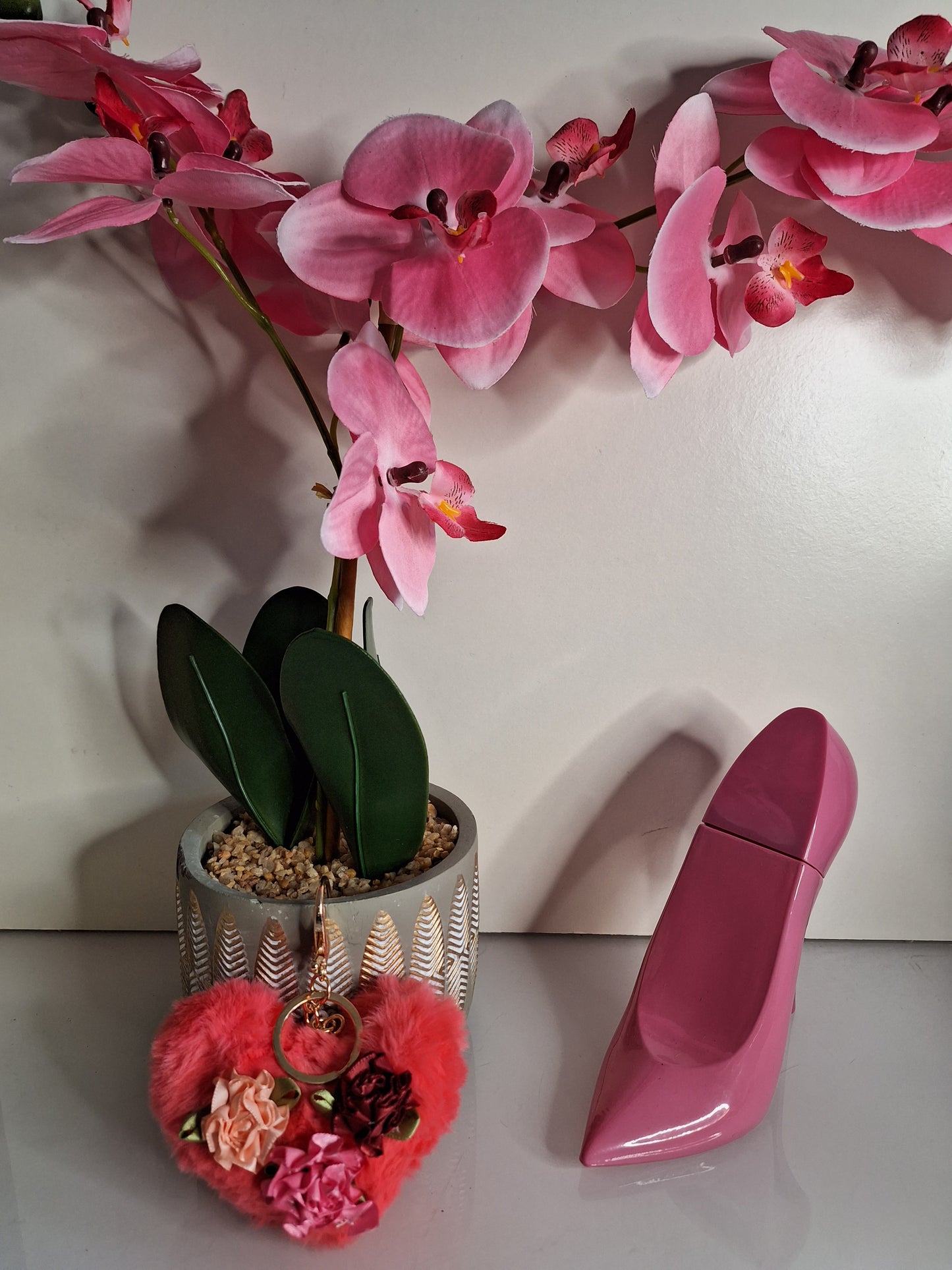 Porte-clés cœur/fleur
