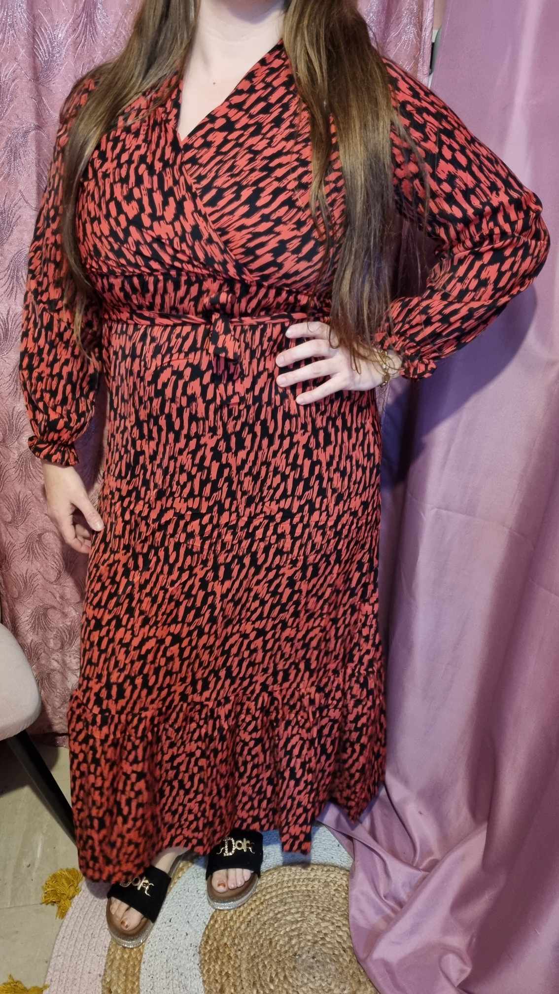 86 Robe longue tâches