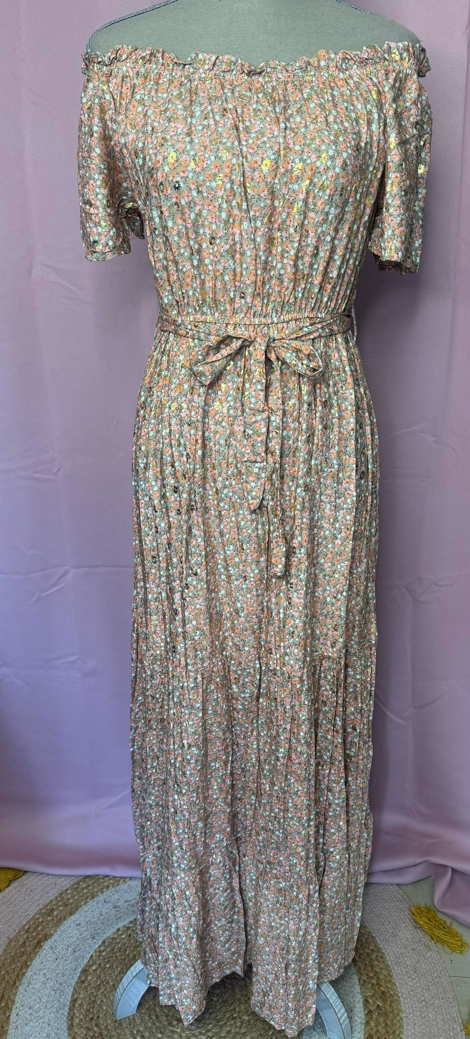 275 Robe longue petit fleurs