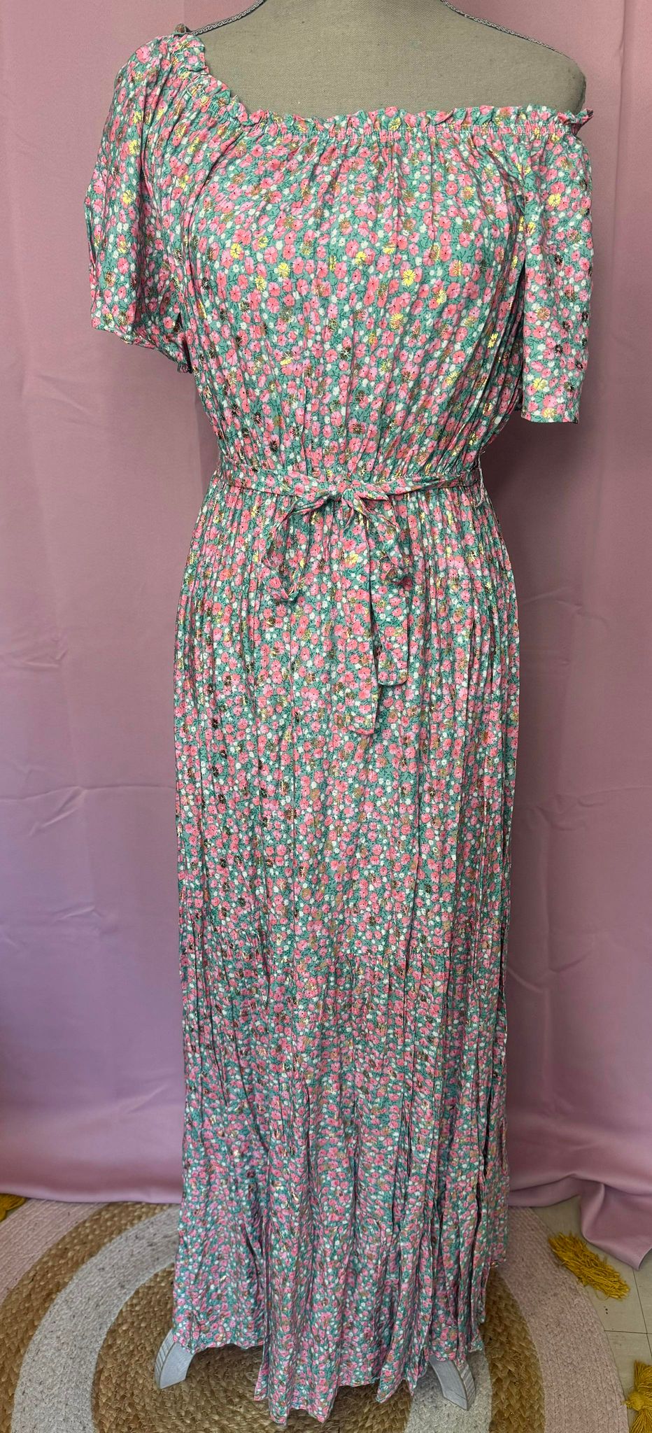 275 Robe longue petit fleurs