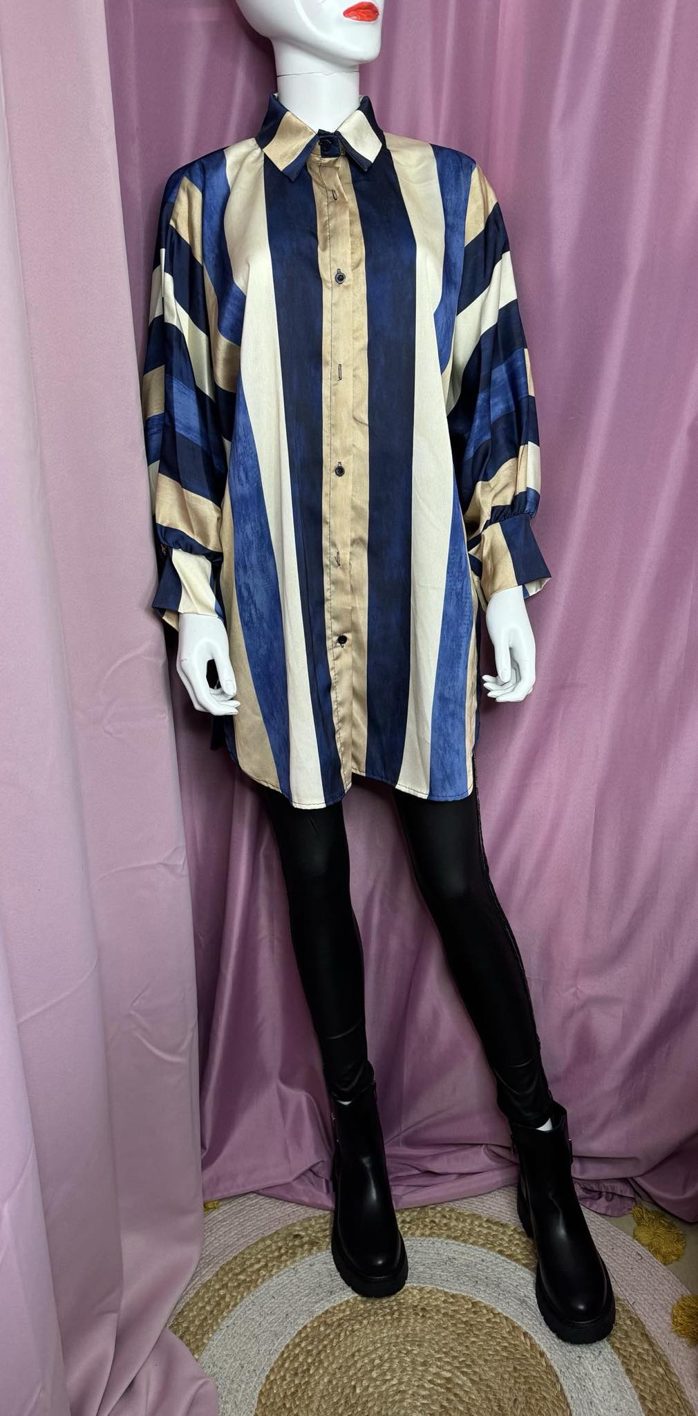 250 Chemise/tunique long rayé