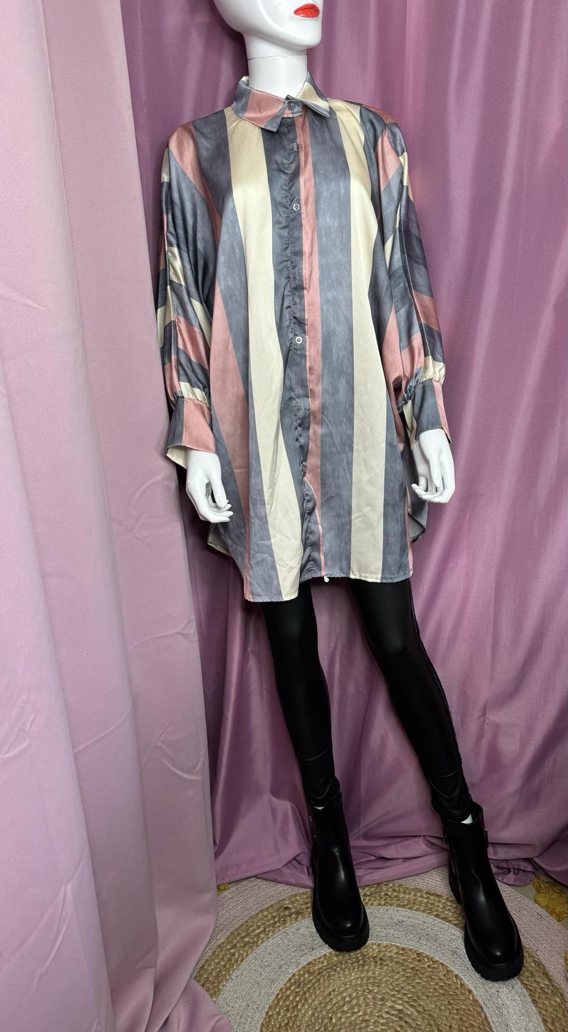 250 Chemise/tunique long rayé