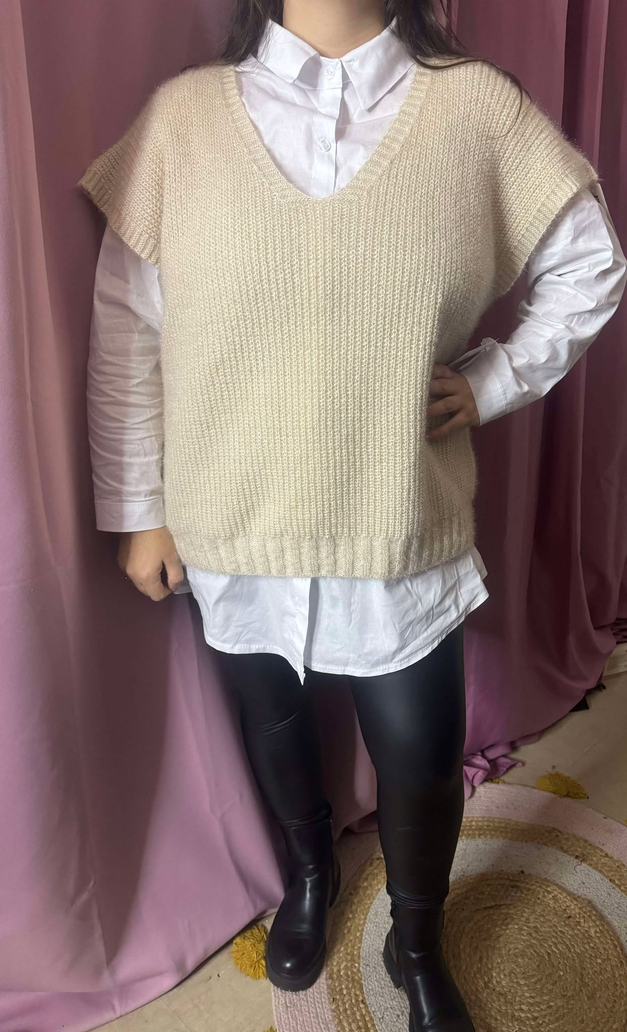 372 Chemise blanche grande taille