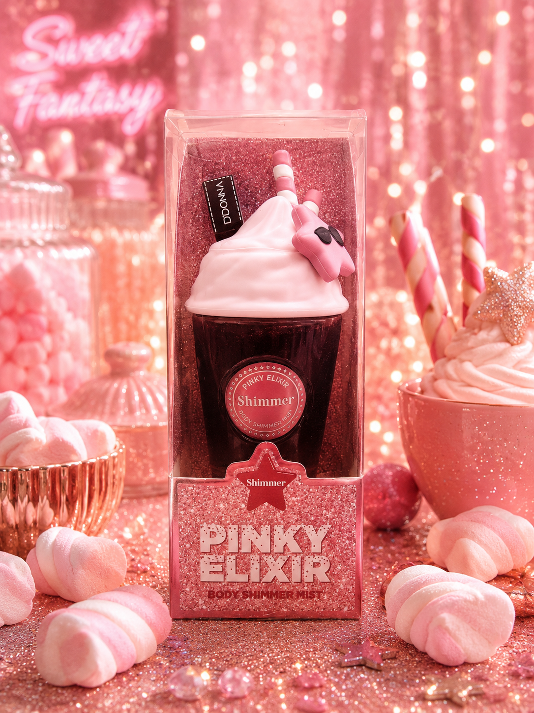 Brume pinky Élixir paillettes