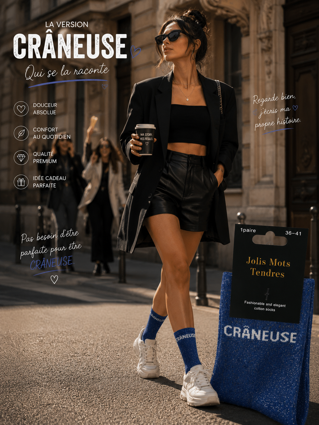 Chaussettes brillante