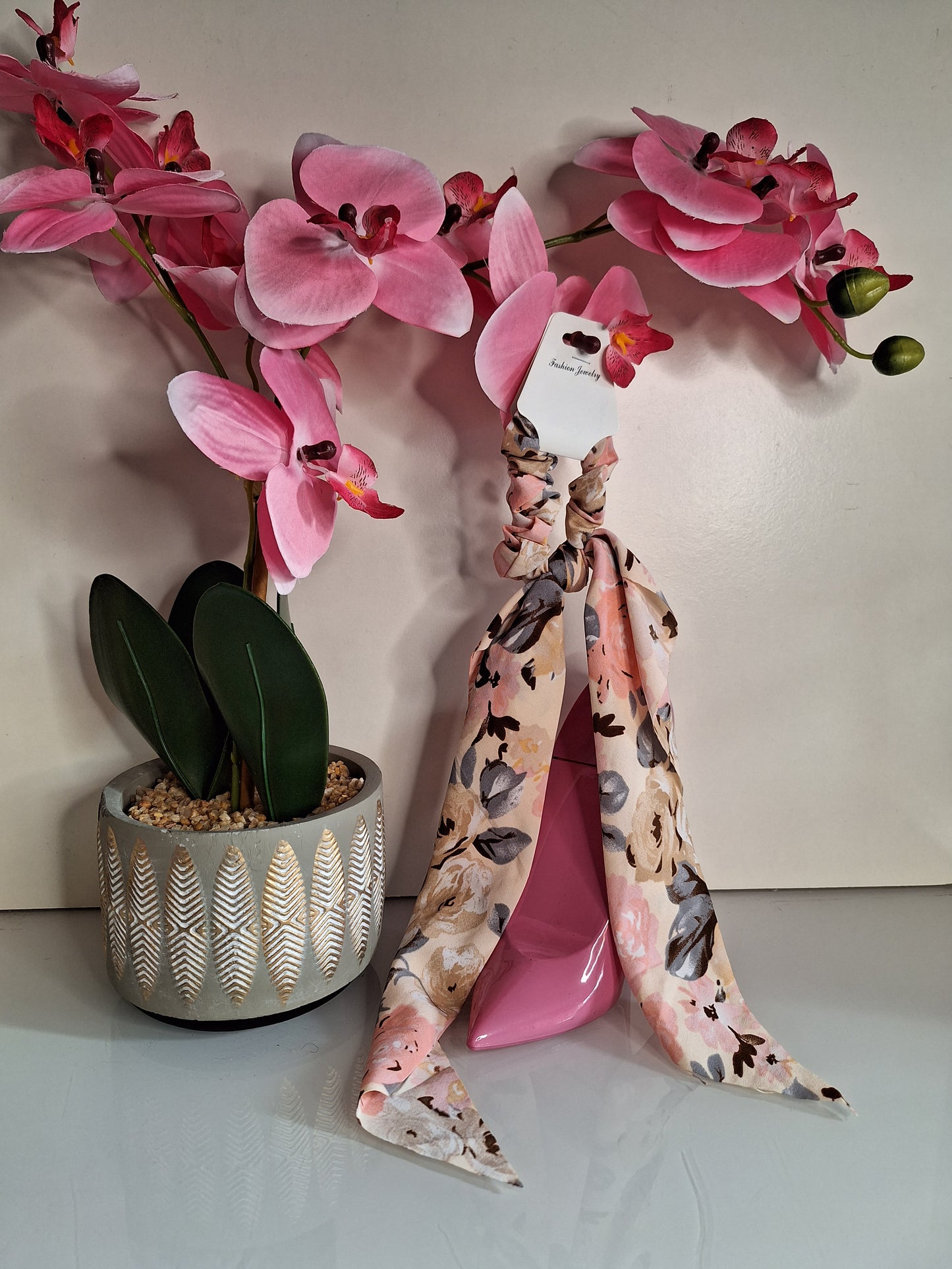 Chouchou/foulard fleuri