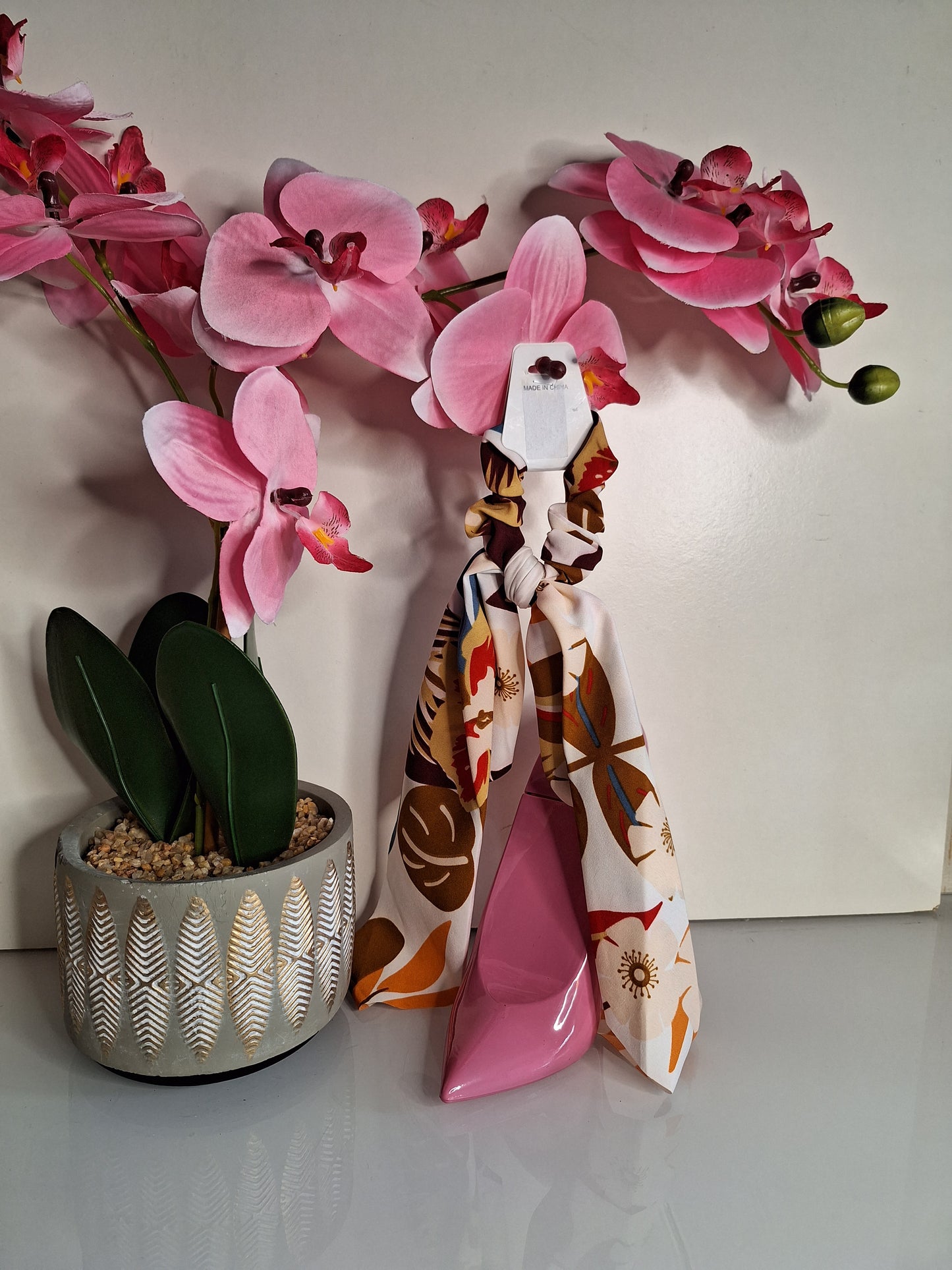 Chouchou/foulard fleuri