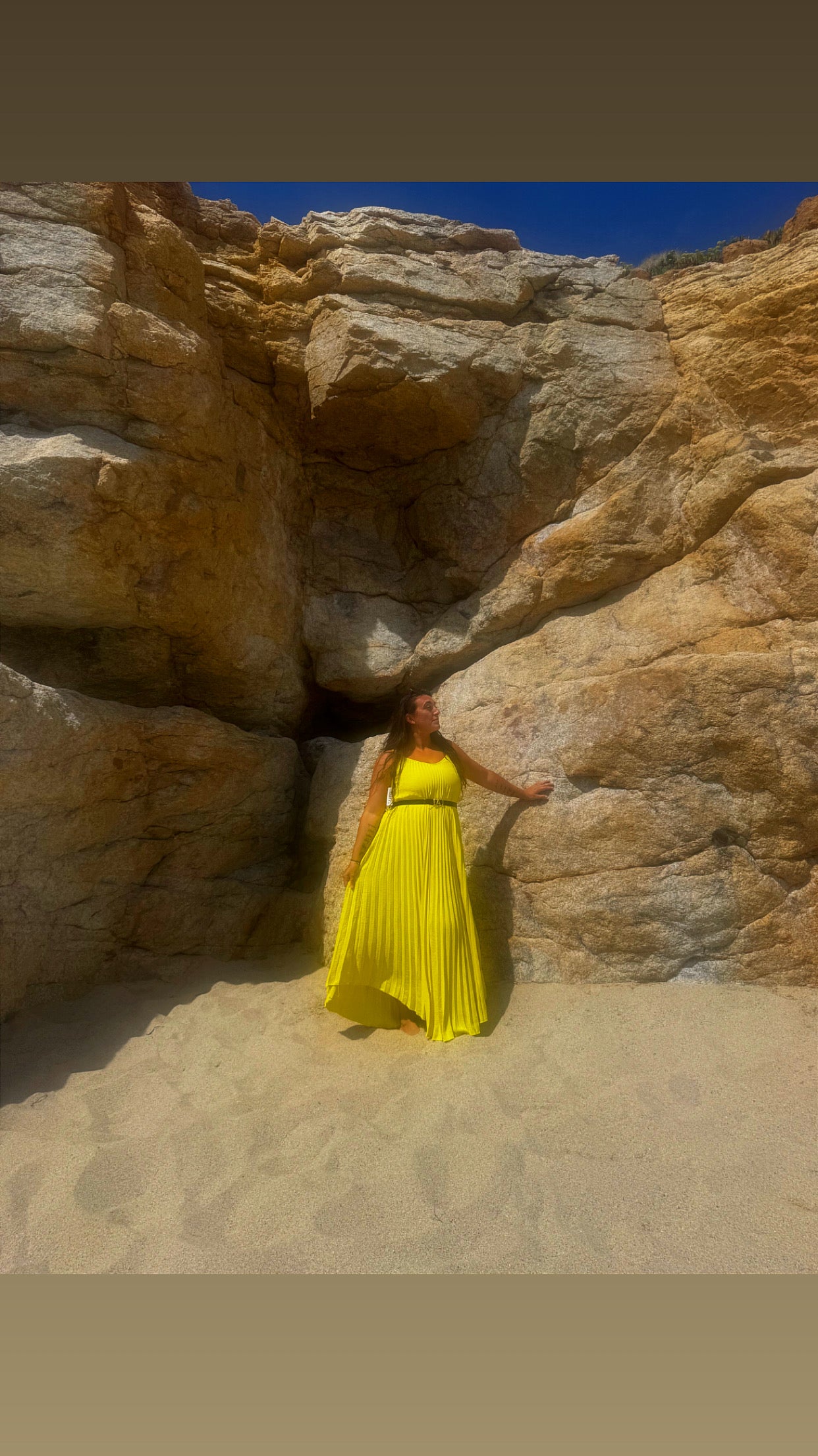 Robe longue plissée