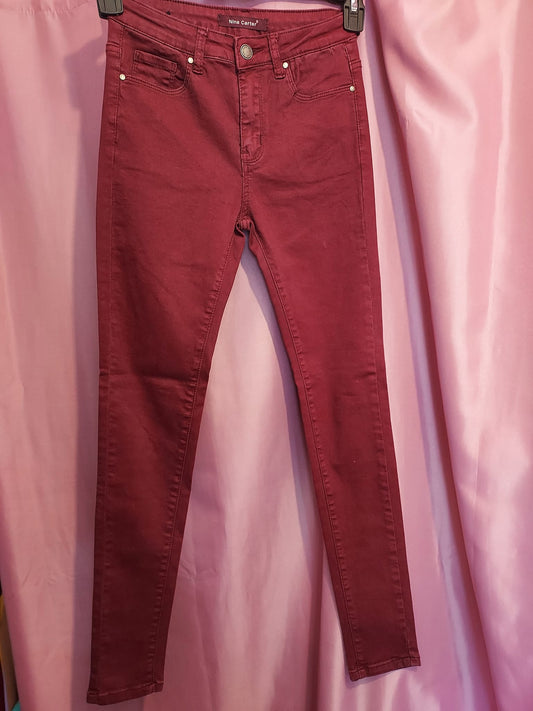 Jeans bordeaux taille 36