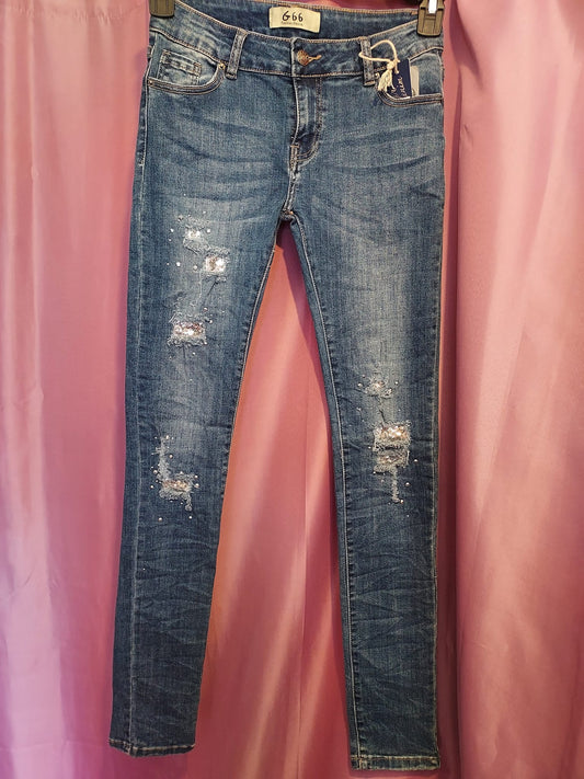 Jeans taille 14ans sequins