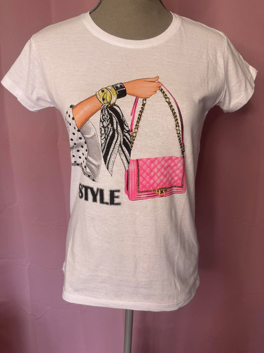 Ref 134 T-shirt sac rose