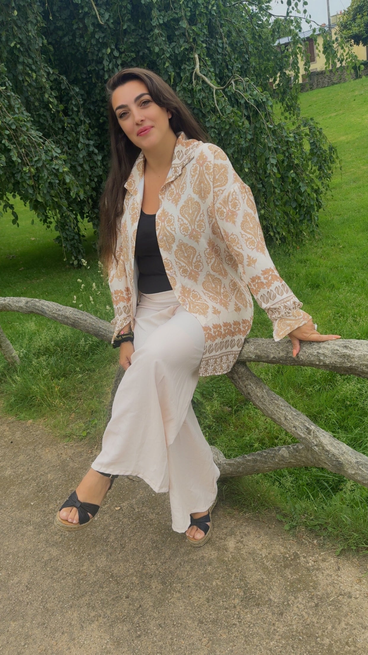 186 Ensemble chemise/palazo