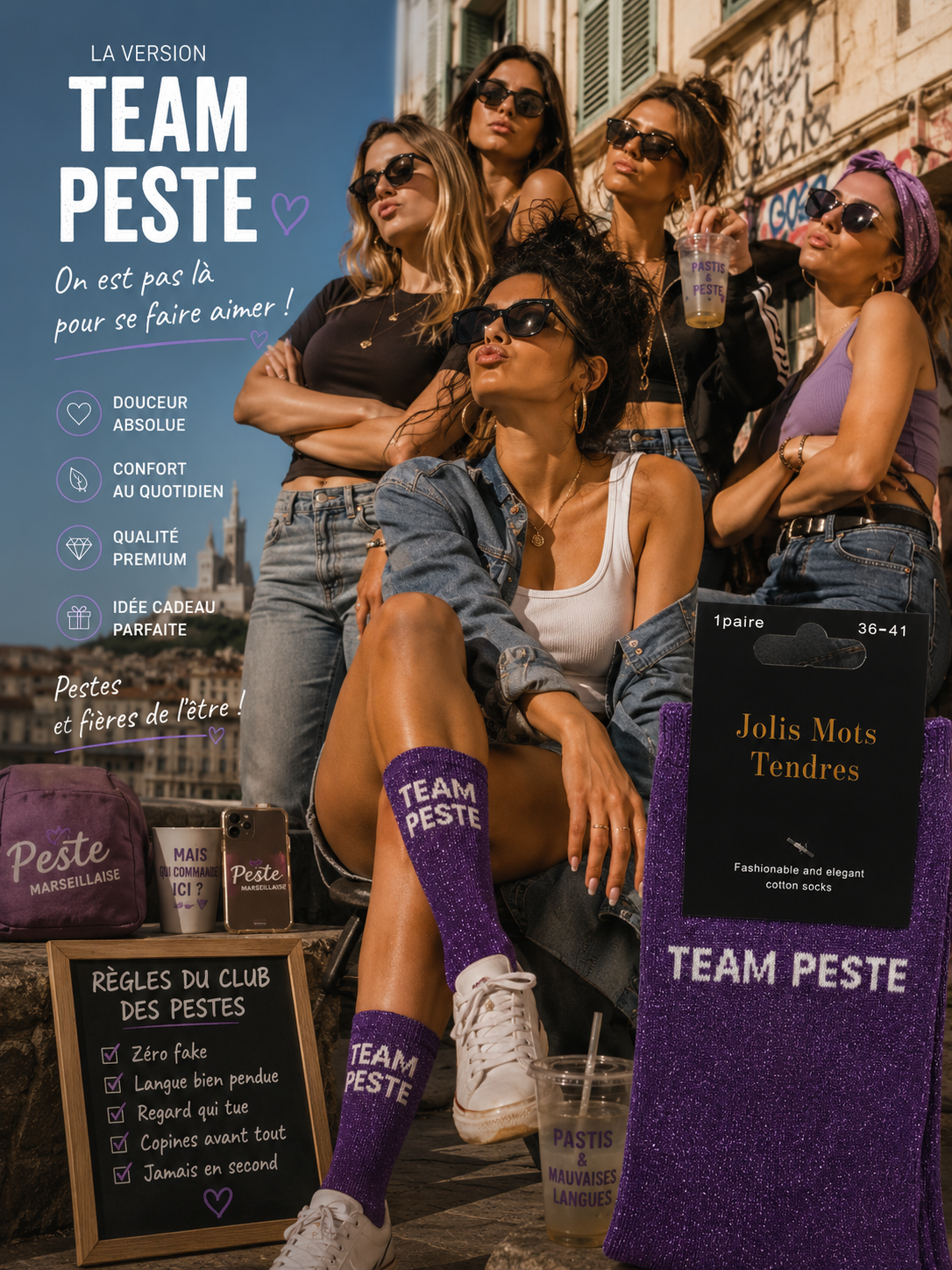 Chaussettes brillante