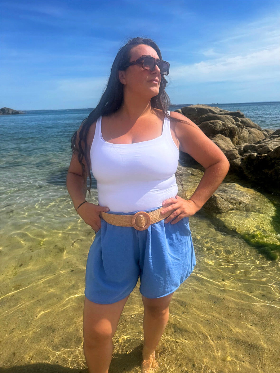 Short avec la ceinture
