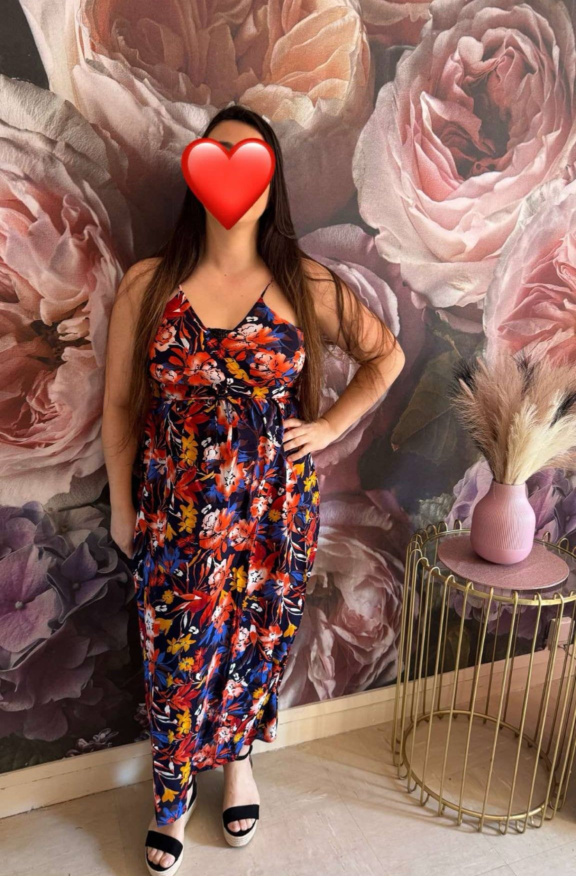 413 Robes longue fleurie